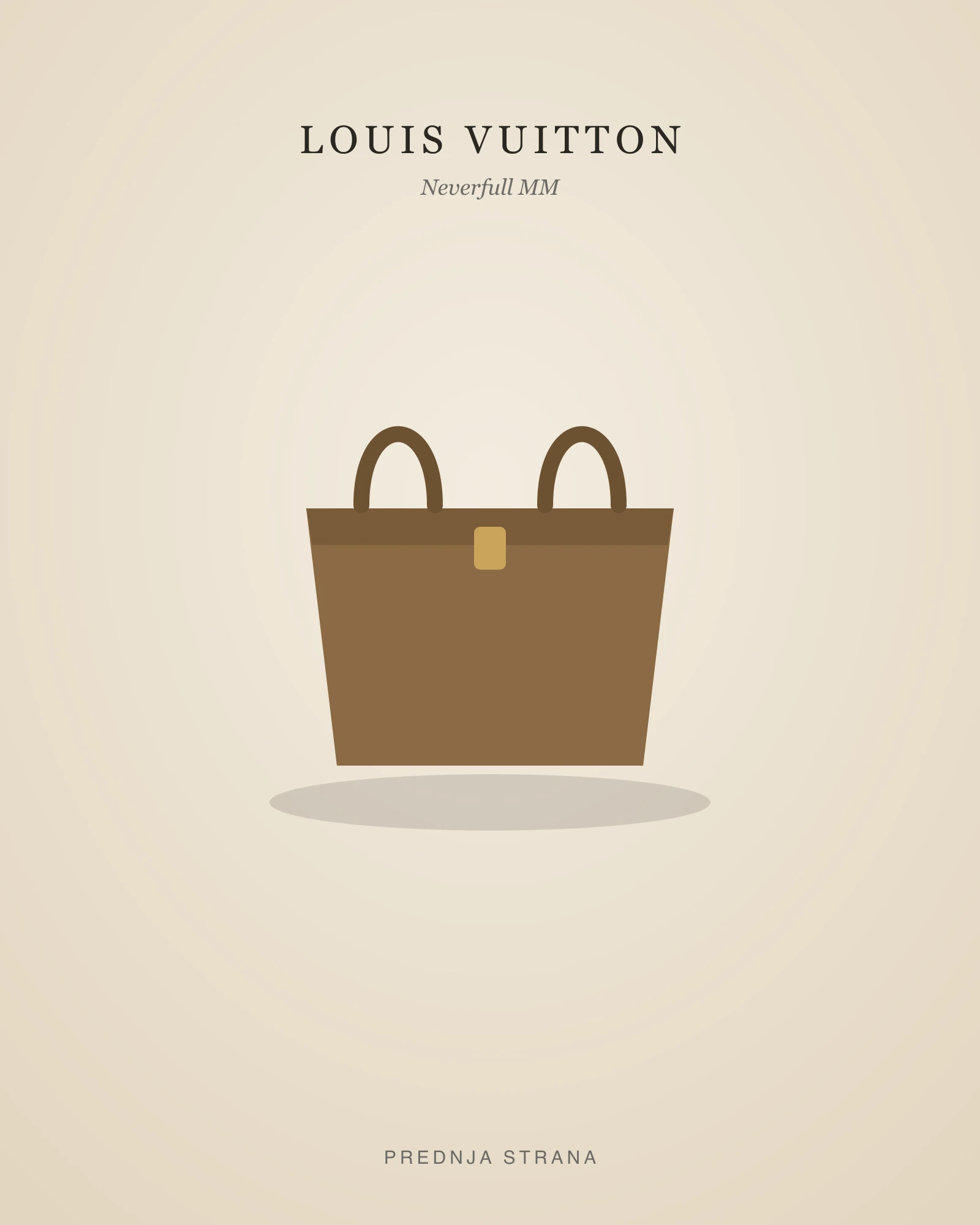 Louis Vuitton Neverfull MM — prednja strana
